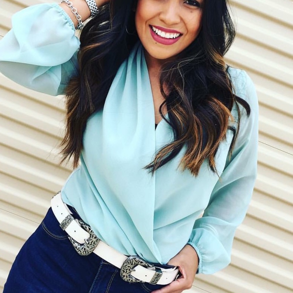 🚫SOLD🚫 Chiffon Bodysuit Small